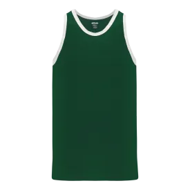 Athletic Knit (AK) B1325L-260 Ladies Dark Green/White League Basketball Jersey