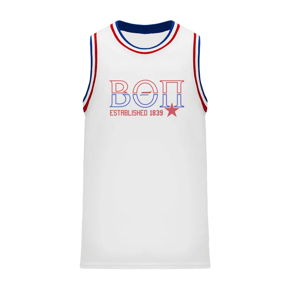 Beta Retro Block Basketball Jersey