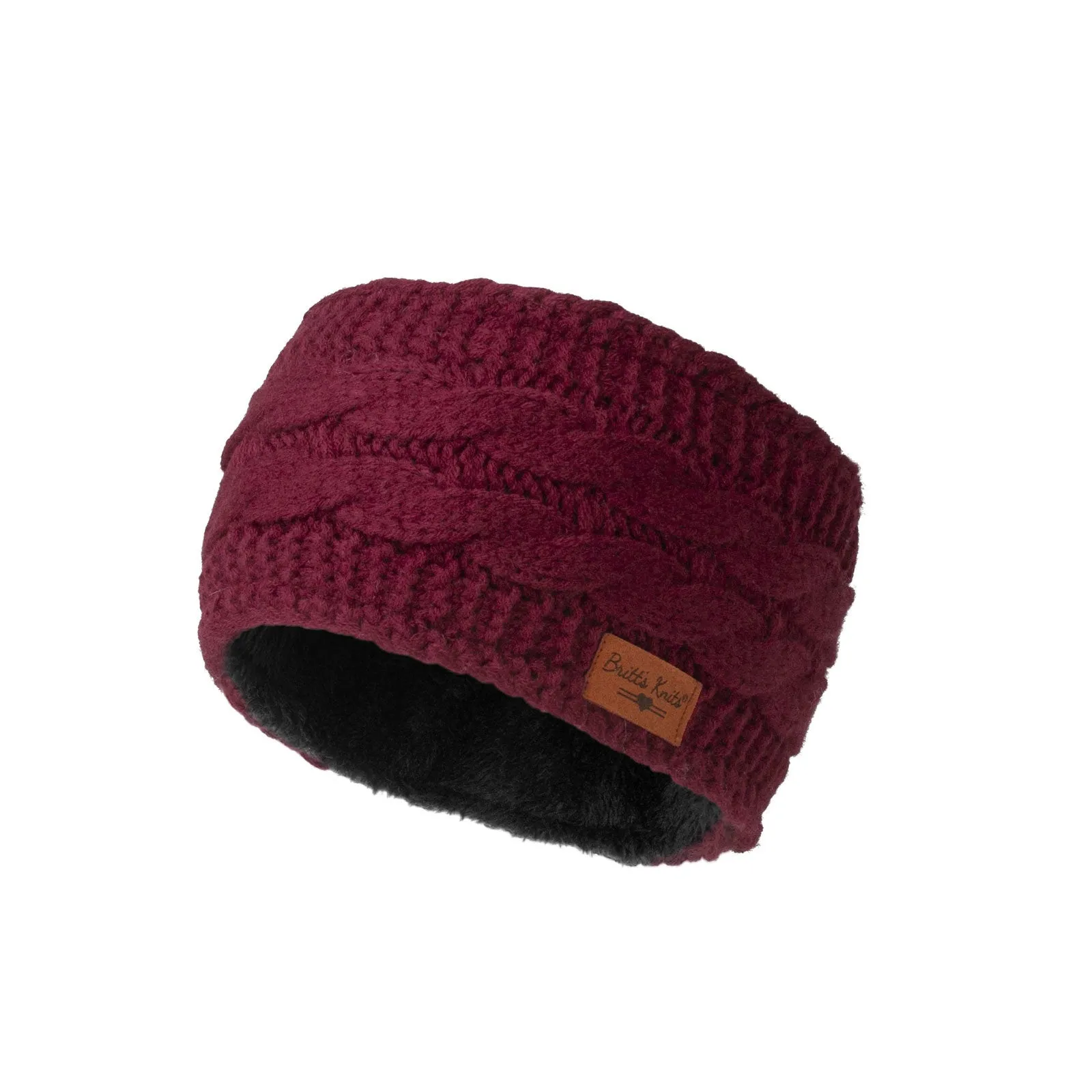 Britt's Knits Cable Knit Plush-Lined Headwarmer