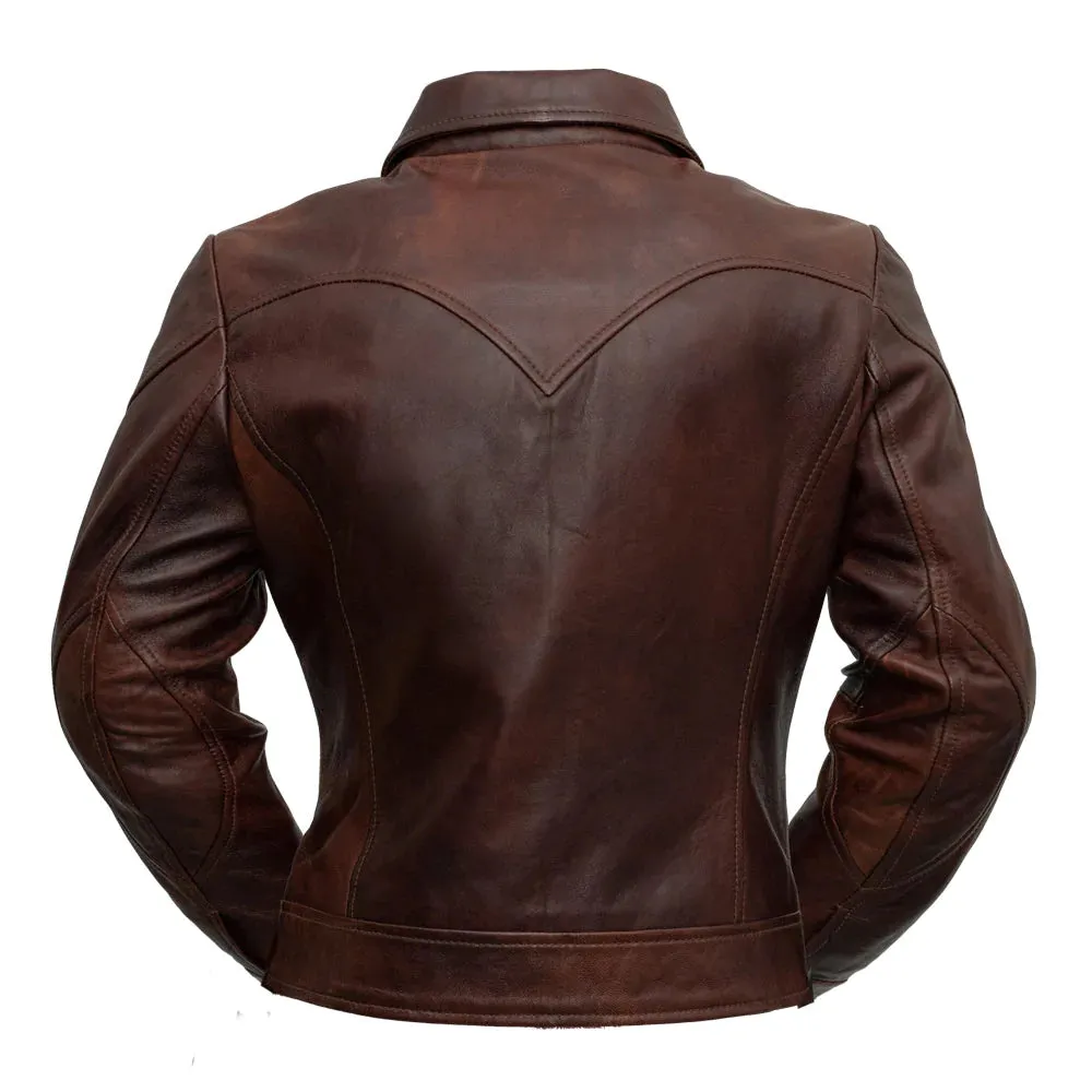 Charlotte womens Fashion Leather Jacket