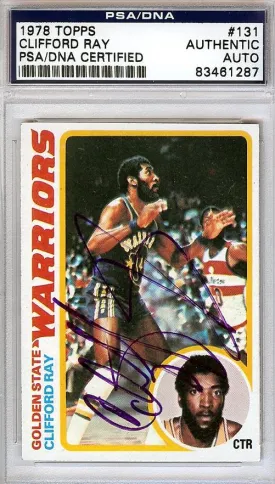 Clifford Ray Autographed 1978 Topps Card #131 Golden State Warriors PSA/DNA #83461287