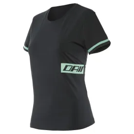 Dainese Casual Paddock Lady T-Shirt Black Aqua