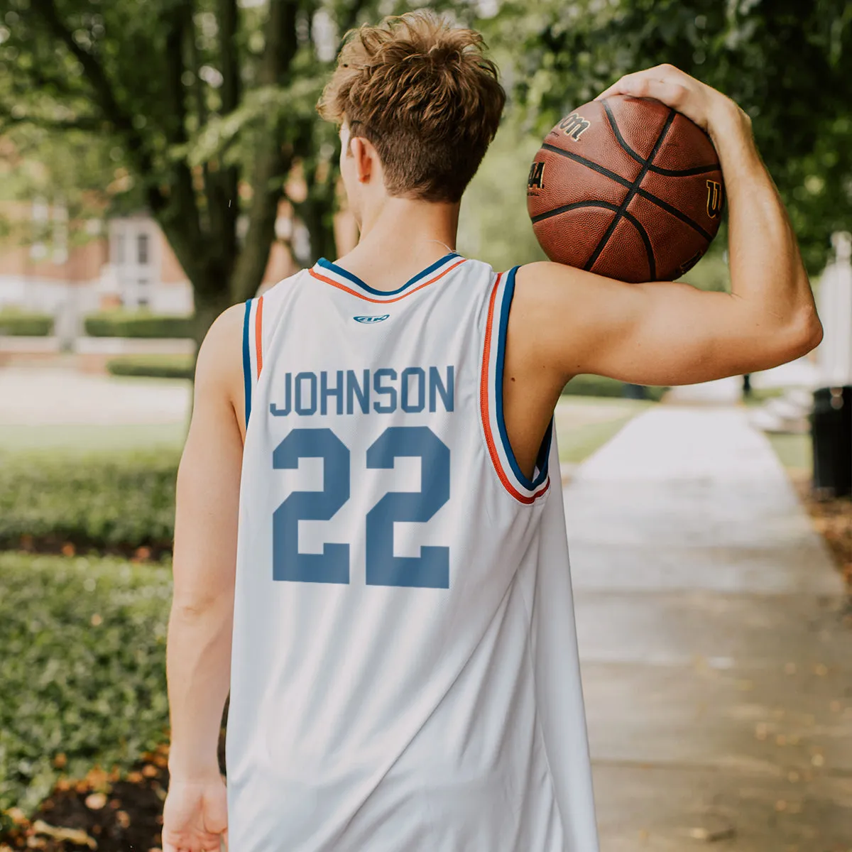 FIJI Retro Block Basketball Jersey