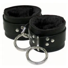 Fleece Lined Leather Ankle Restraints