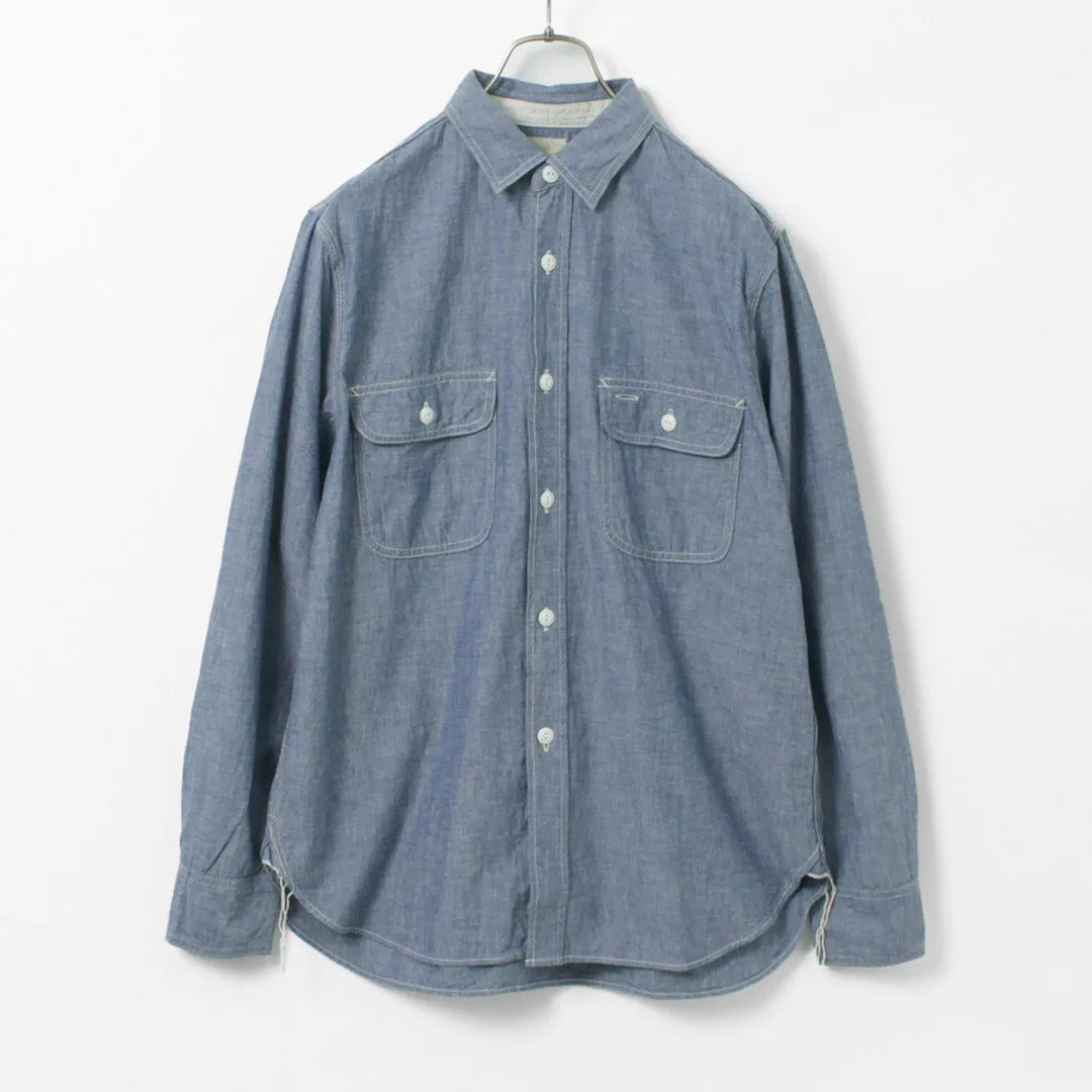 FOB FACTORY / F3494 Chambray work shirt