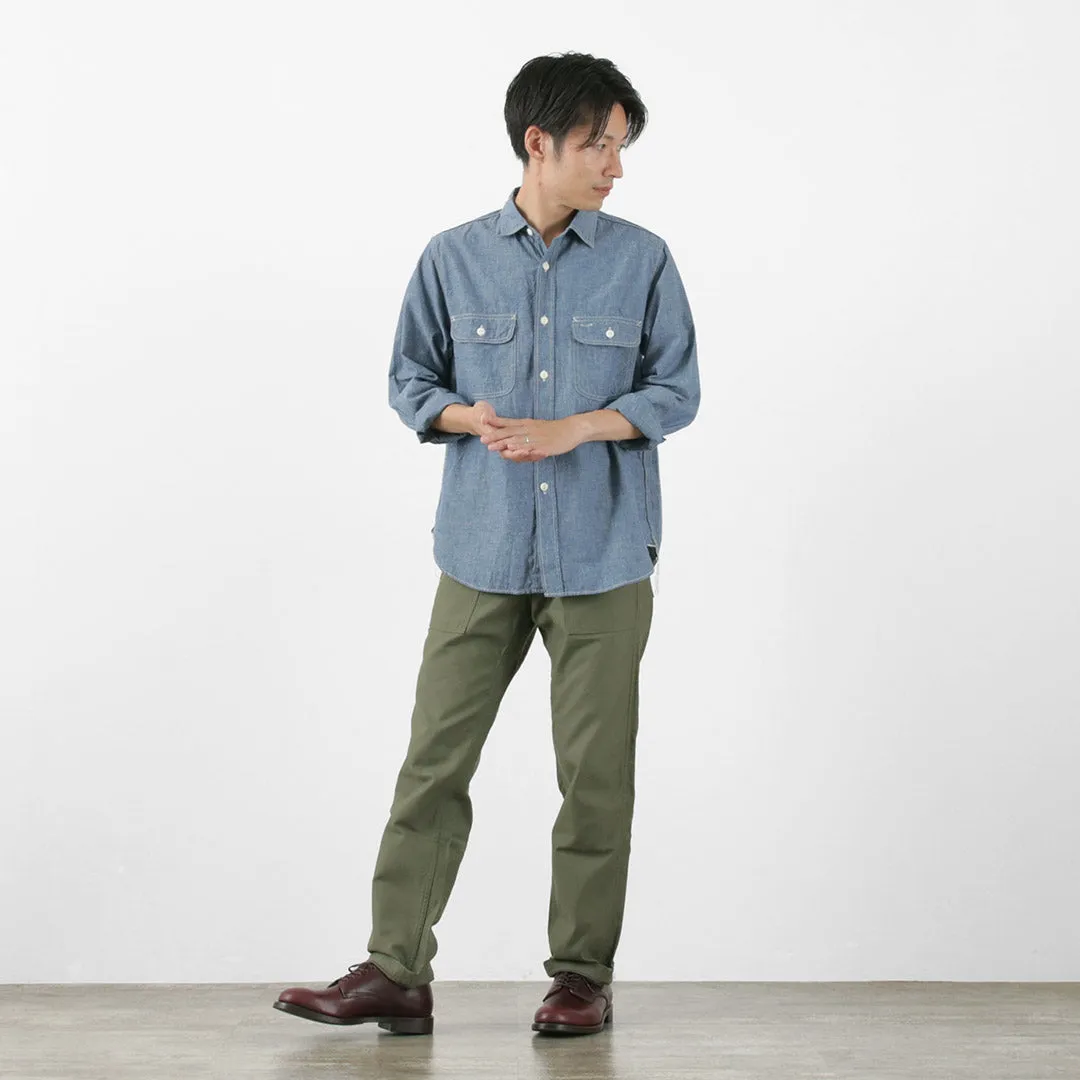 FOB FACTORY / F3494 Chambray work shirt