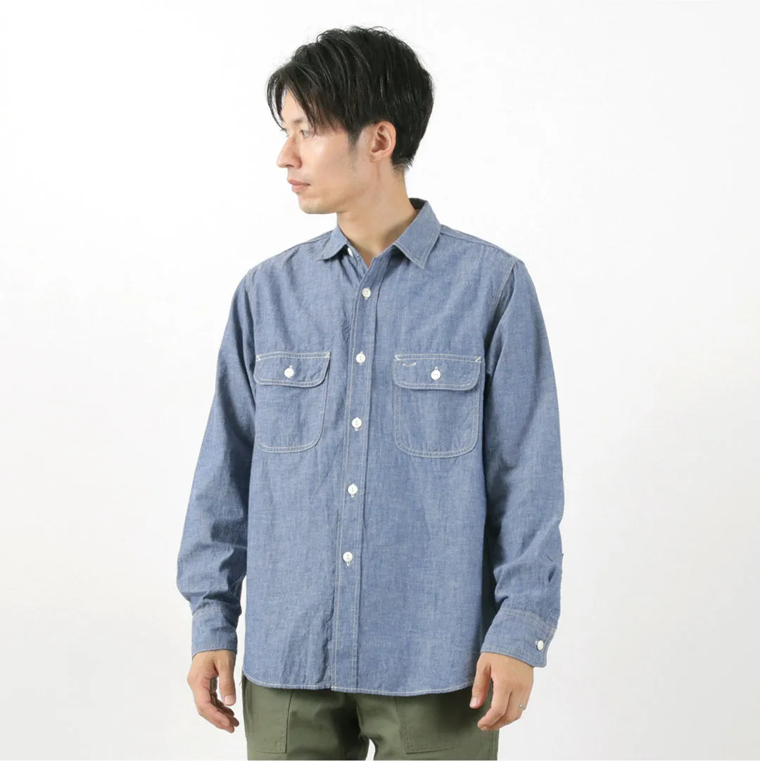 FOB FACTORY / F3494 Chambray work shirt