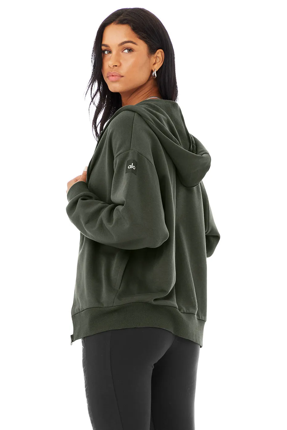 Hype Full Zip Hoodie - Dark Cactus