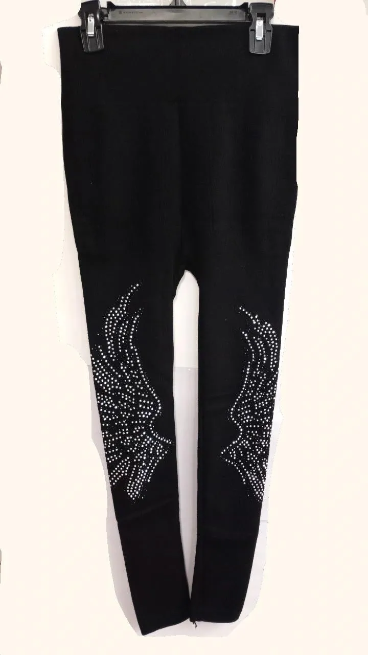 Lined Rhinestone Leggings