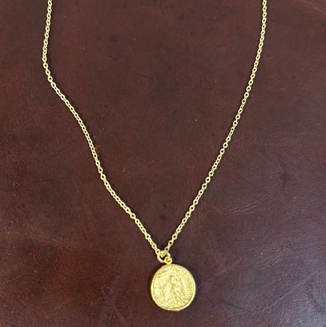 LUXE ATHENA COIN NECKLACE