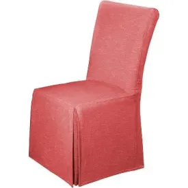 New - Red Chambray Dining Room Chair Slipcover - Madison Industries