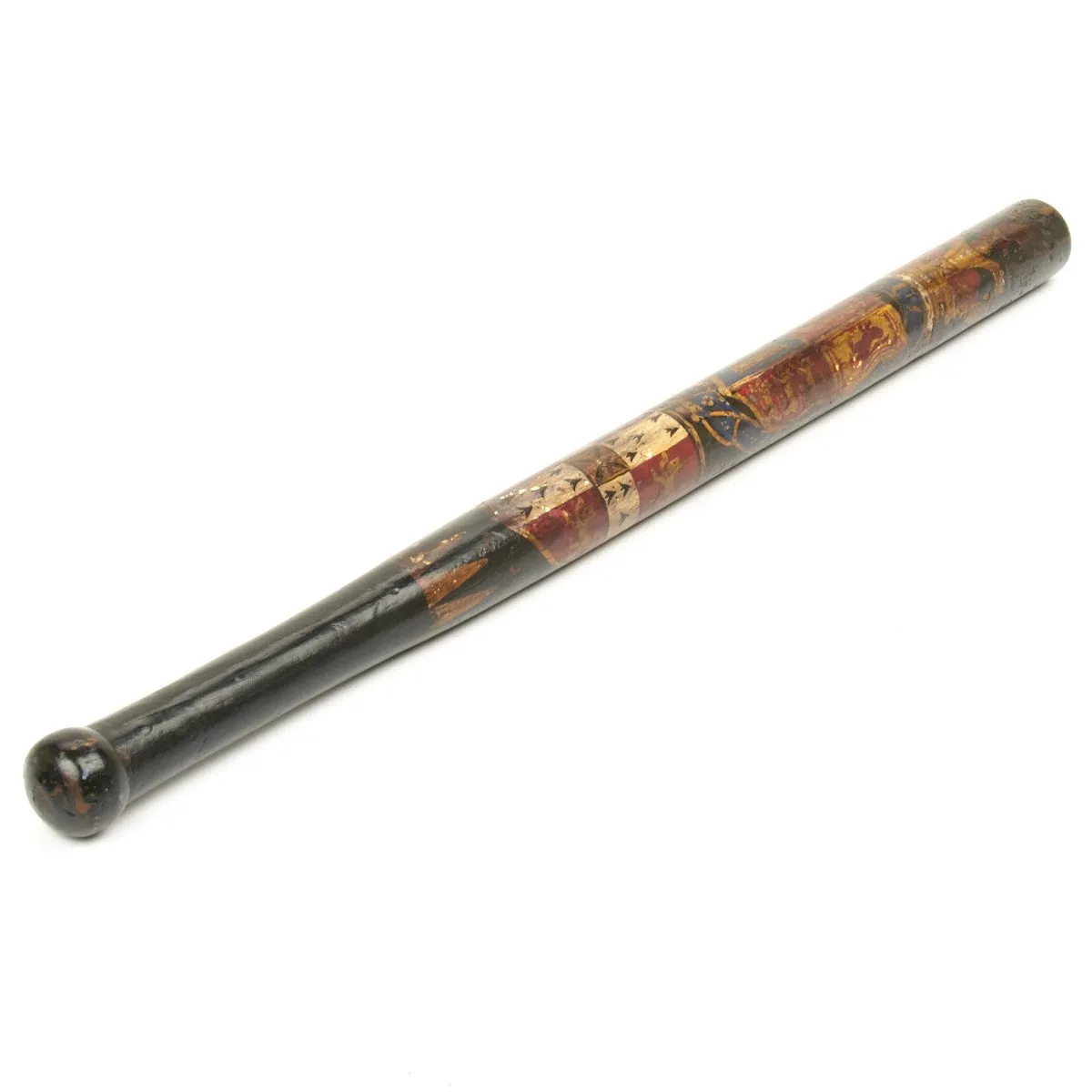 Original British Victorian Painted Police Truncheon