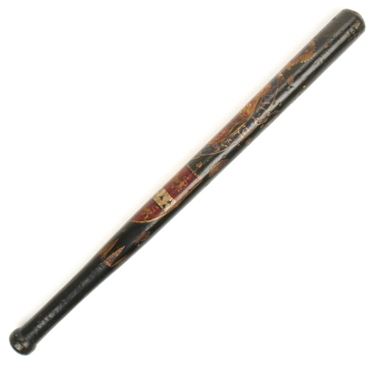 Original British Victorian Painted Police Truncheon