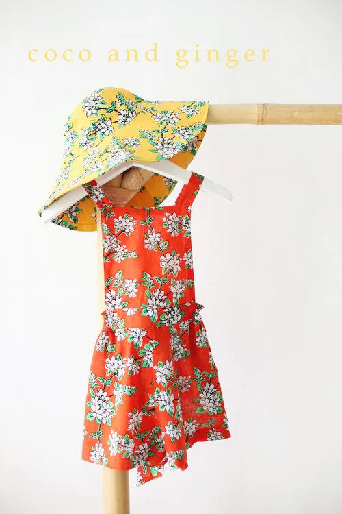 Pomme Playsuit paprika almond blossom