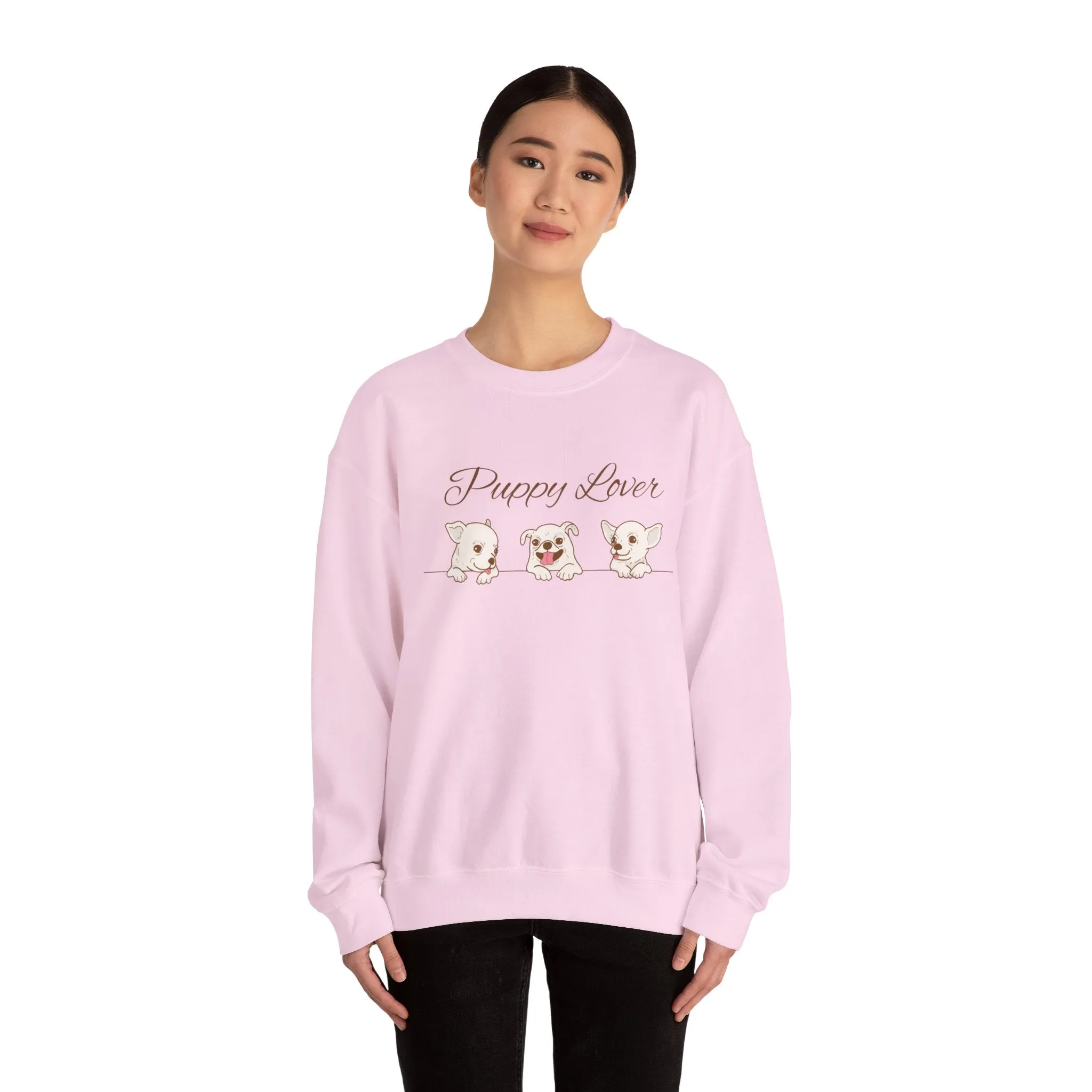 Puppy Lover Sweatshirt Comfy Crewneck for Dog Lovers