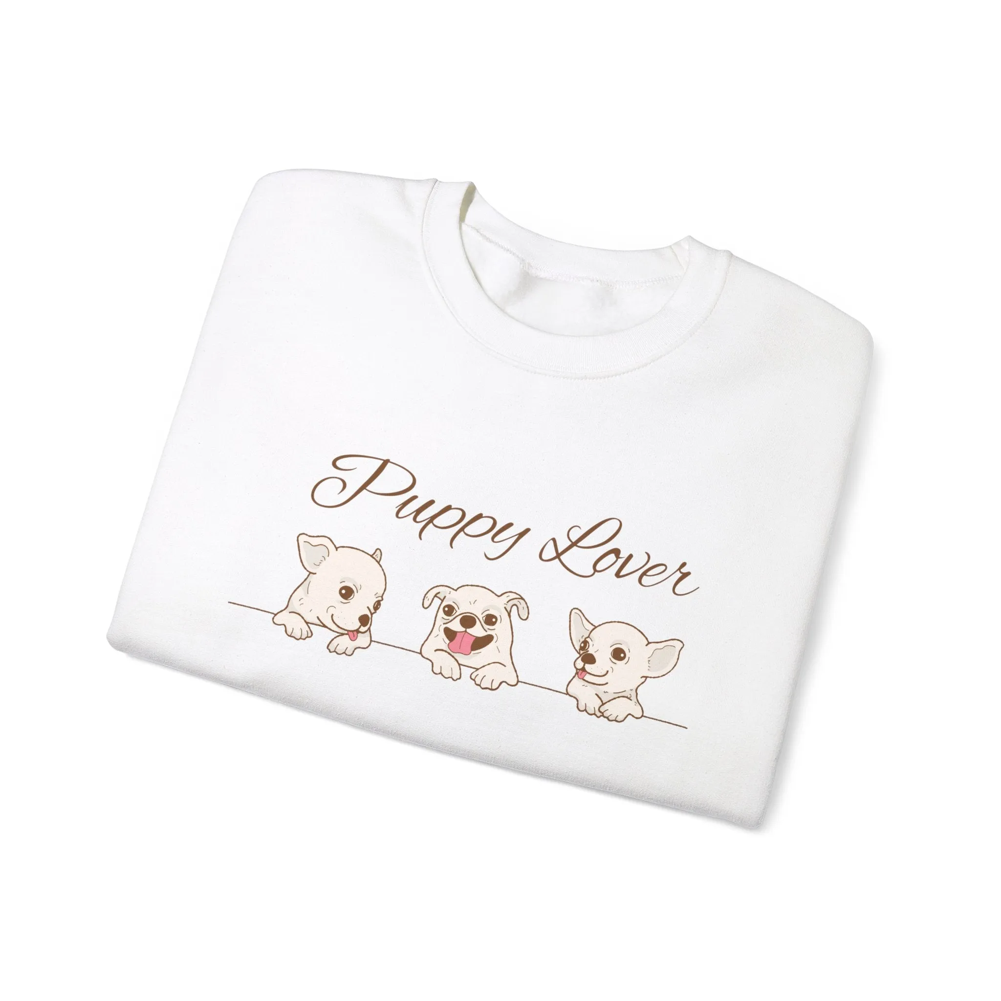 Puppy Lover Sweatshirt Comfy Crewneck for Dog Lovers