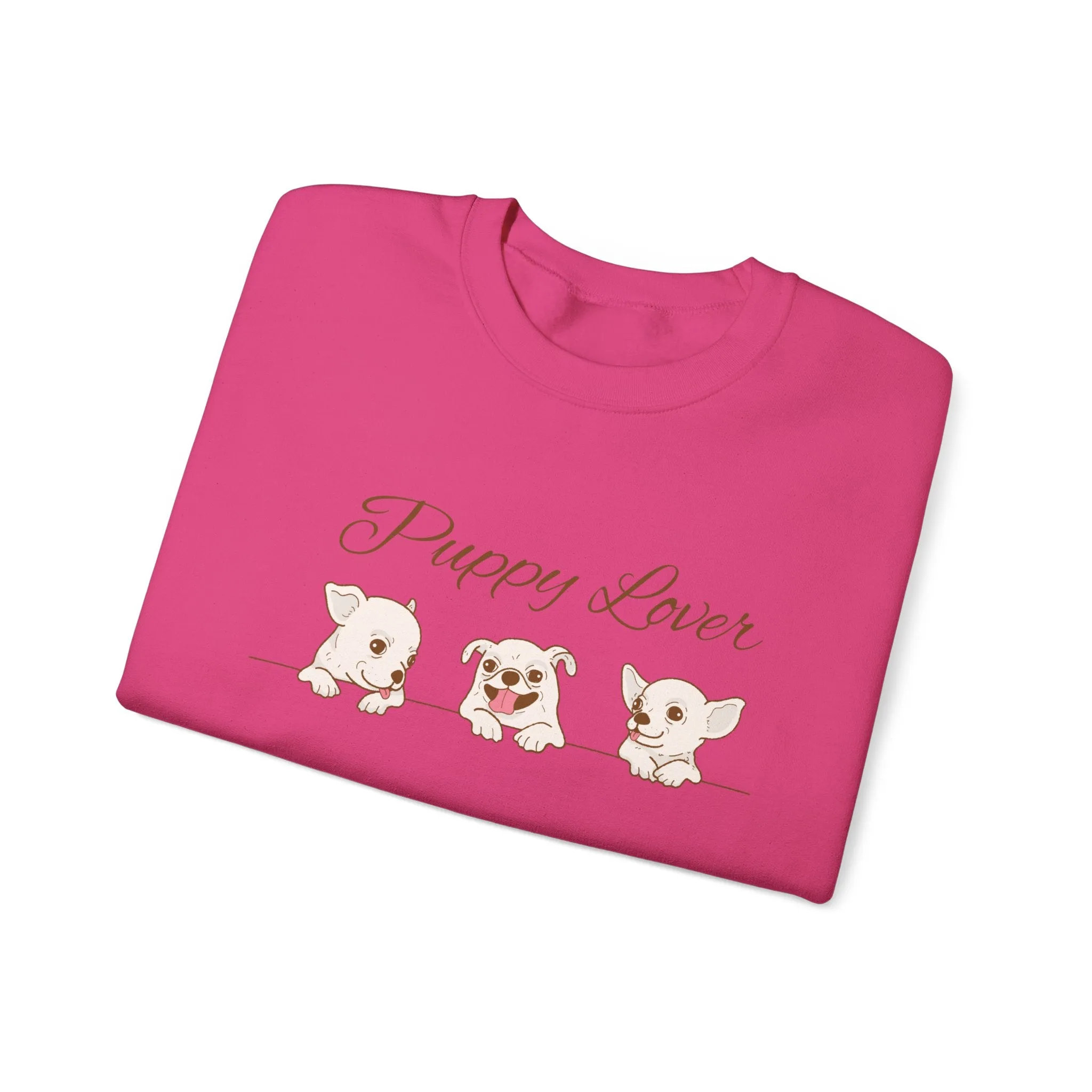 Puppy Lover Sweatshirt Comfy Crewneck for Dog Lovers