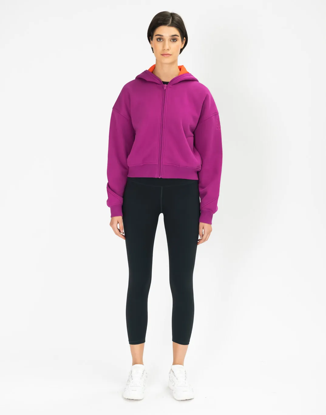 Sierra Fleece Zip Hoodie in Very Berry