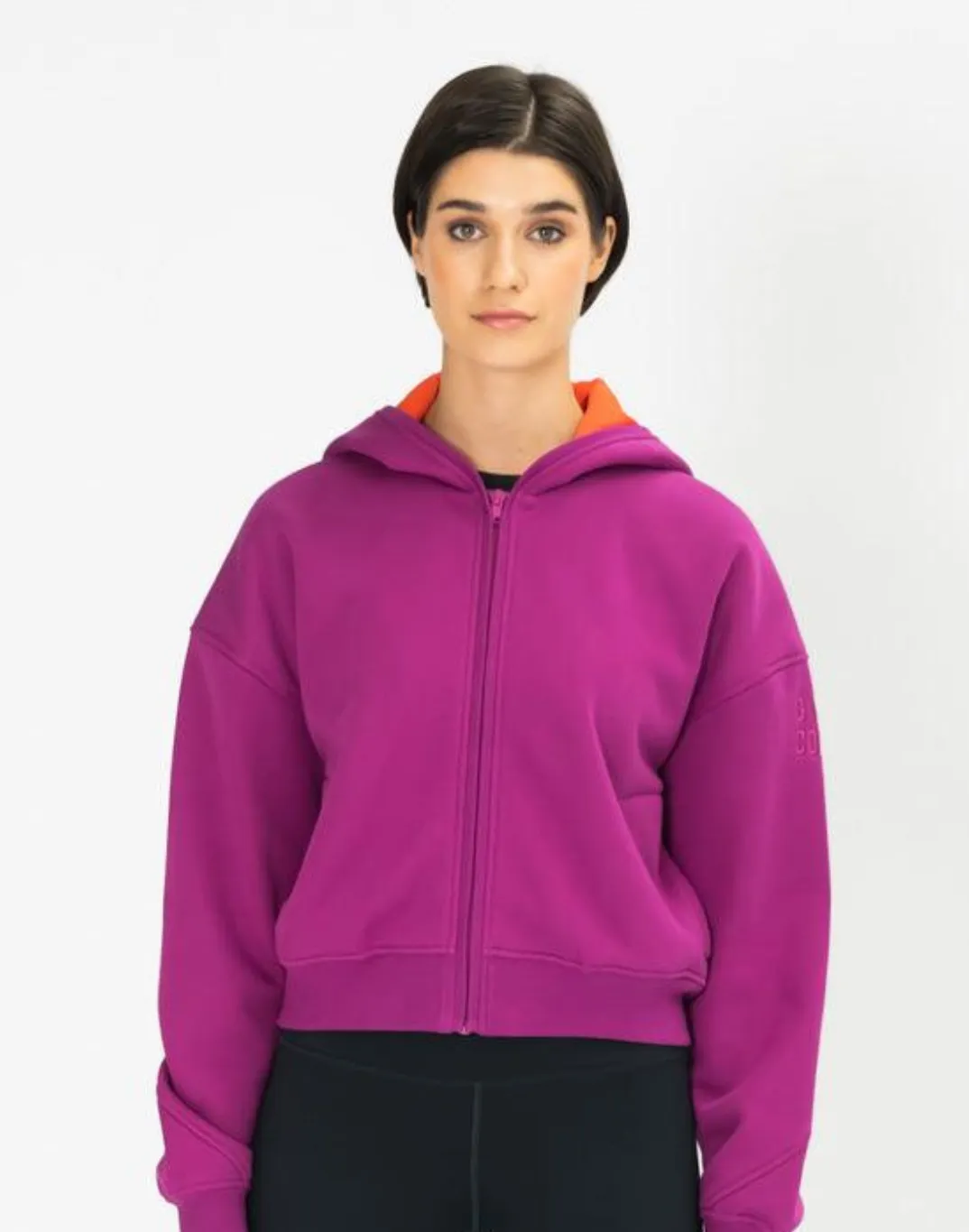 Sierra Fleece Zip Hoodie in Very Berry