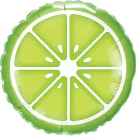 Slice of Lime Foil Balloon