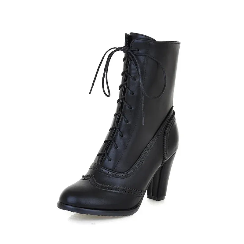 TEEK - British Style Brogue Ankle Boots