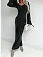 Women's Knit Sweater Maxi Dress