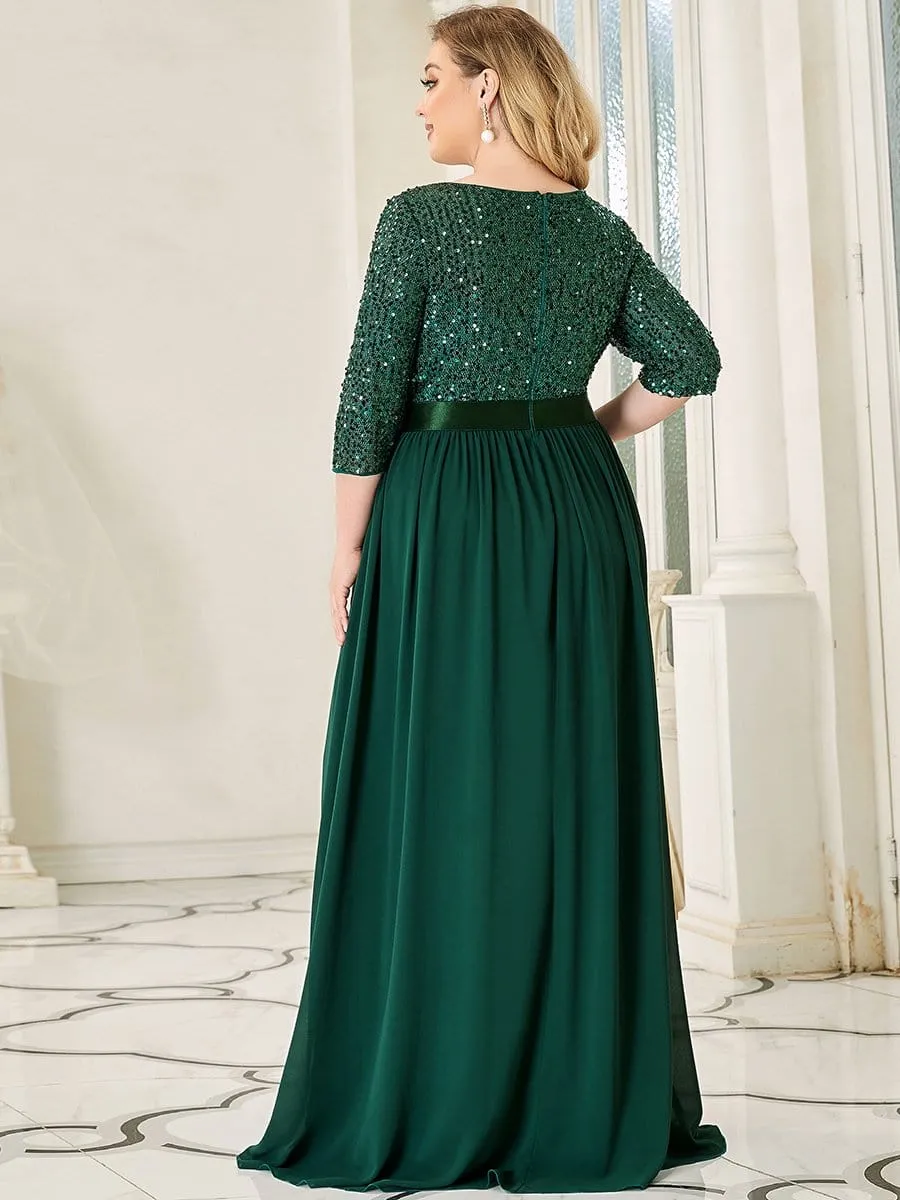 Women's Long Tulle & Sequin Evening Dresses for Mother of the Bride